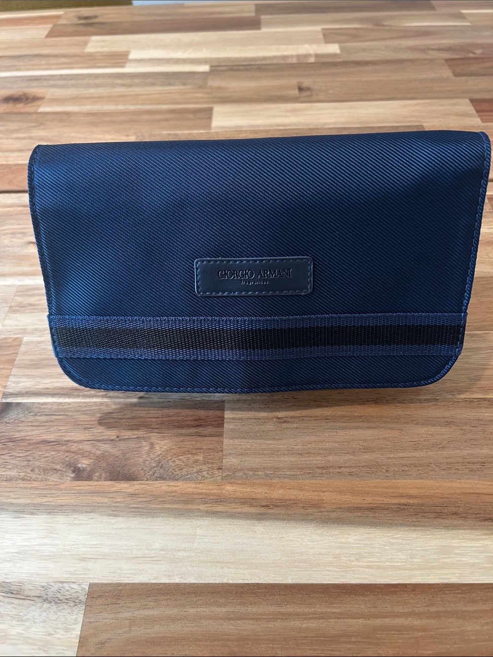 Giorgio Armani Navy Blue Men’s Toiletry Bag